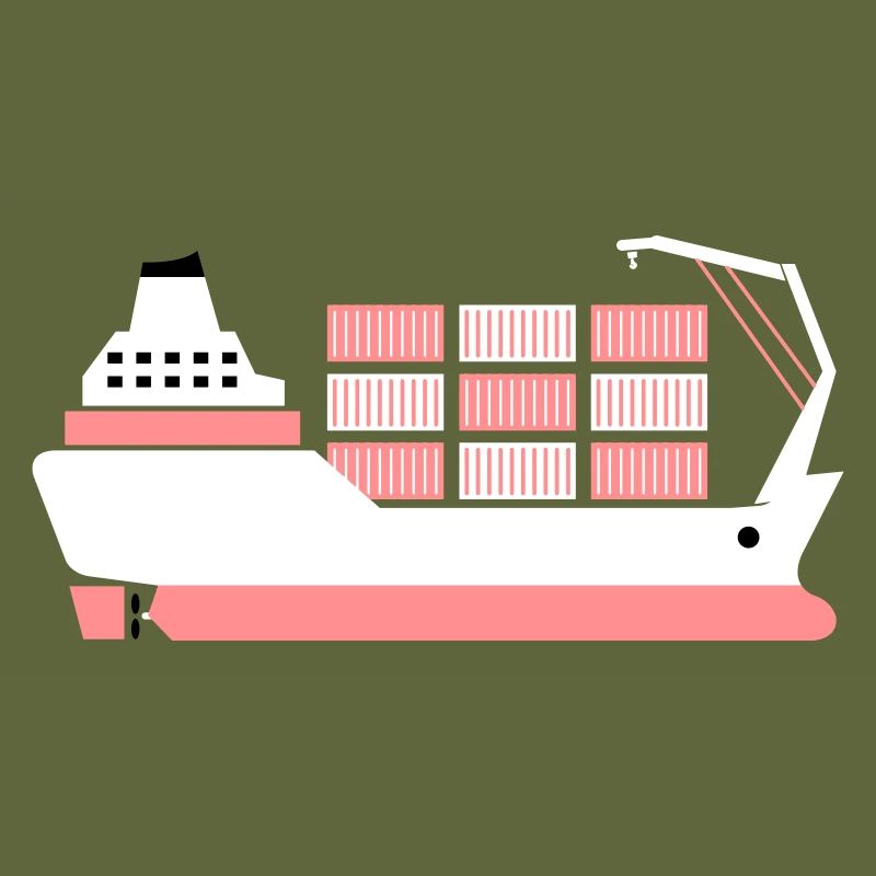 container ship pink