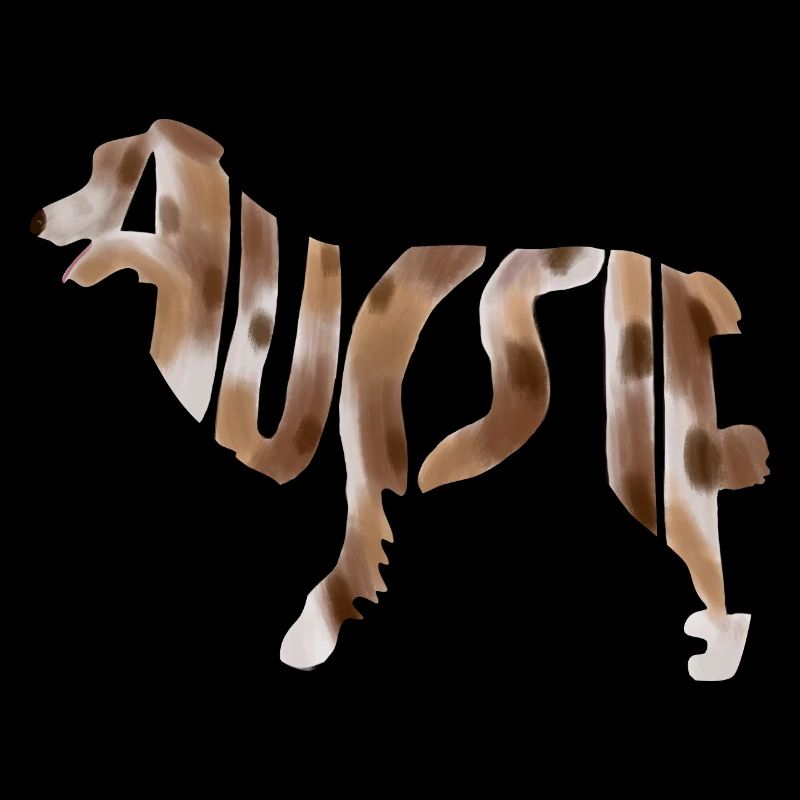 Australian Shepherd Aussie Silhouette