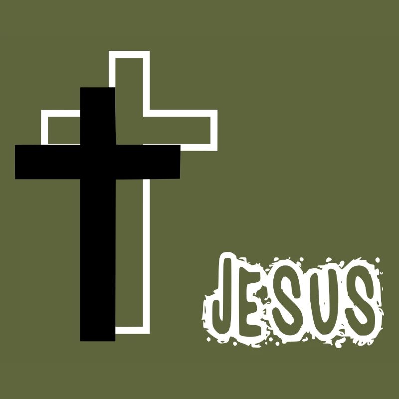 Jesus with crosses