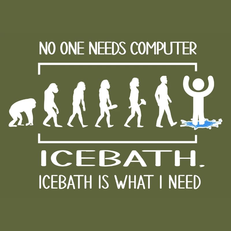 winter bather icebath ice hole evolution bathing