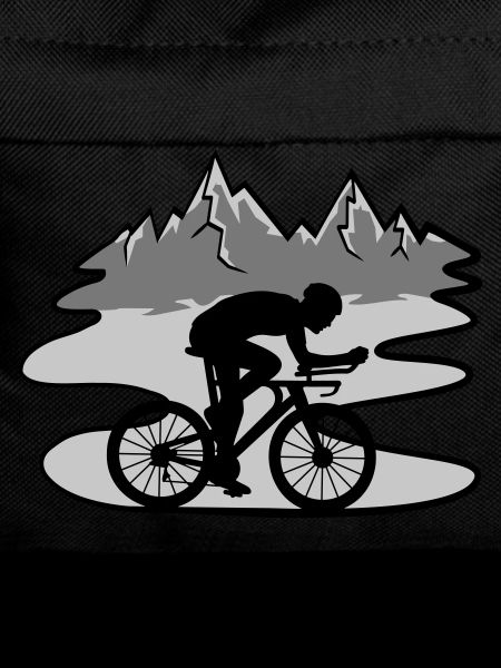 Bicycle Rider Mountains
