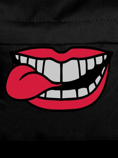 Stretch out your mouth tongue