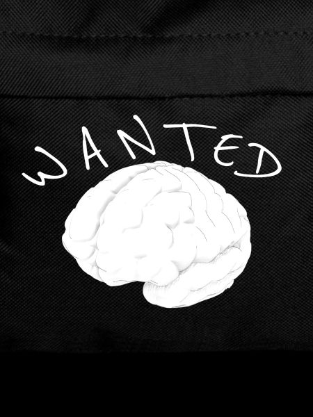 Brain Wanted White Drawing