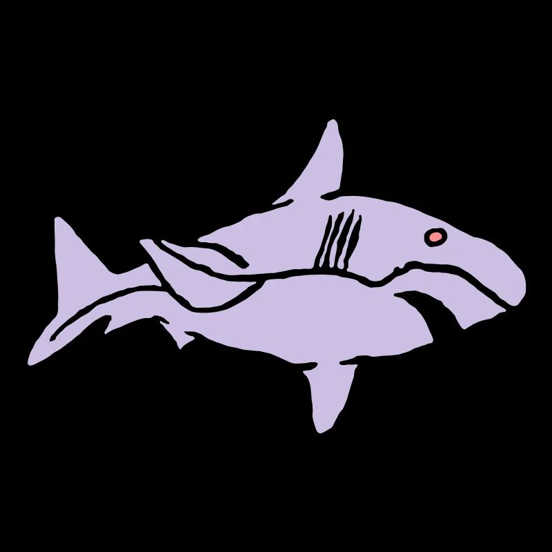 Poisson Requin Prédateur Eau Graffiti Océan