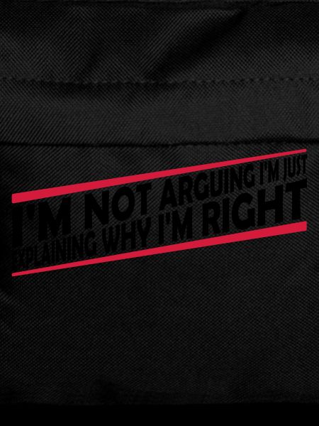 I m not arguing