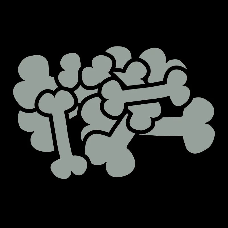 Großer Comic Knochen Haufen