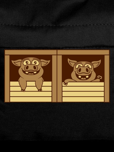 2 Comic Stable Pigs