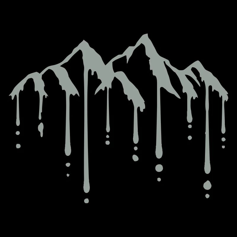 Tropfen Berge Schnee schmelzen