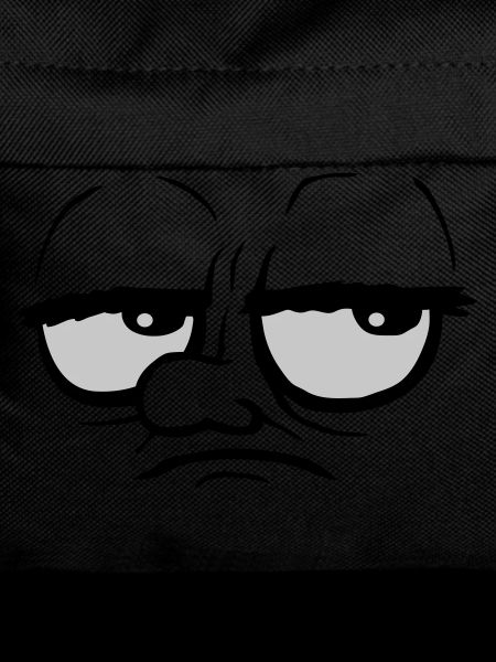 Cartoon annoyed rolling eyes