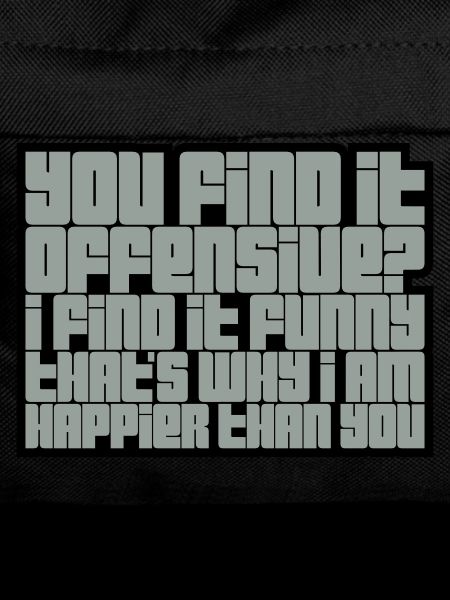 You find it offensive