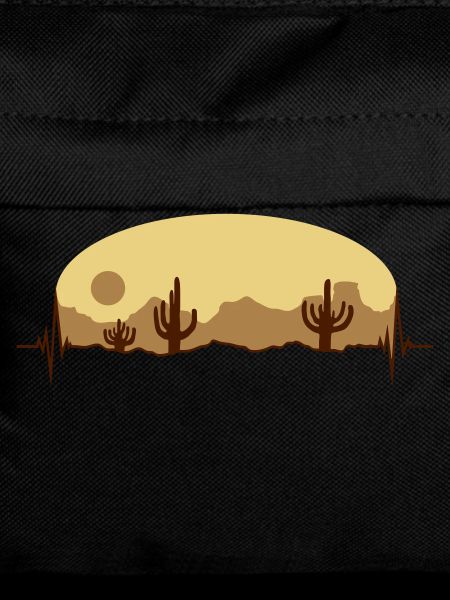 Pulse Desert Landscape Silhouette