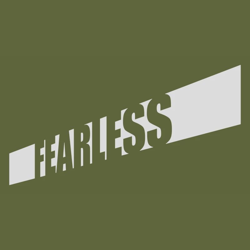 fearless Text Zitat Design
