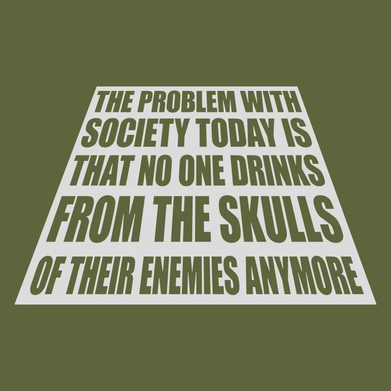drinks from enemies skulls