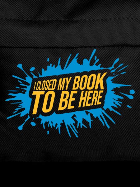 I closed my book