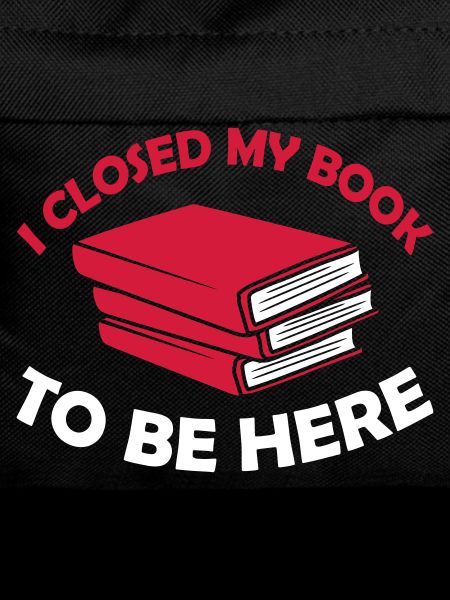 I closed my book