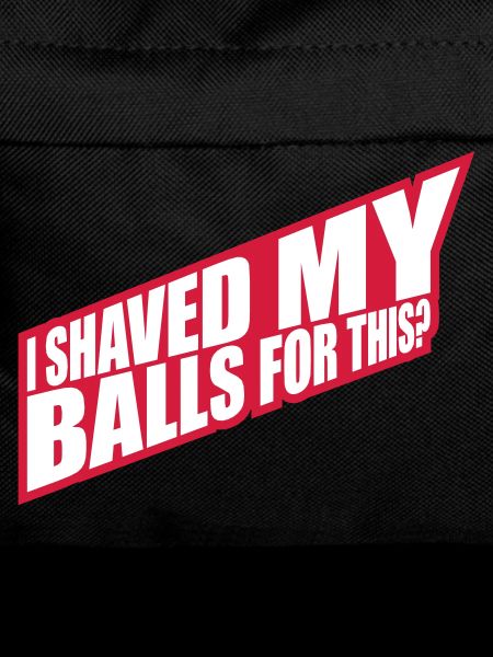 I shaved my balls