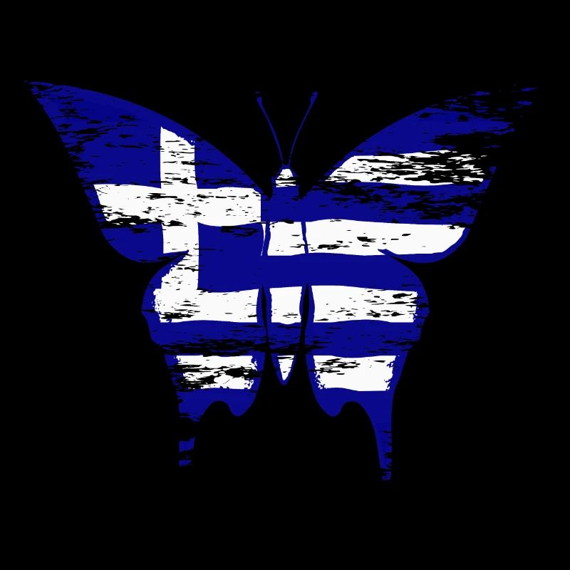 Drapeau de la Grèce Papillon utilisé