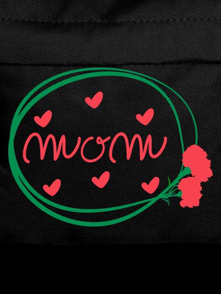 MOM LETTERING WITH CARNATIONS