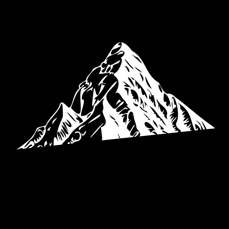 Berg Silhouette Symbol Mountains
