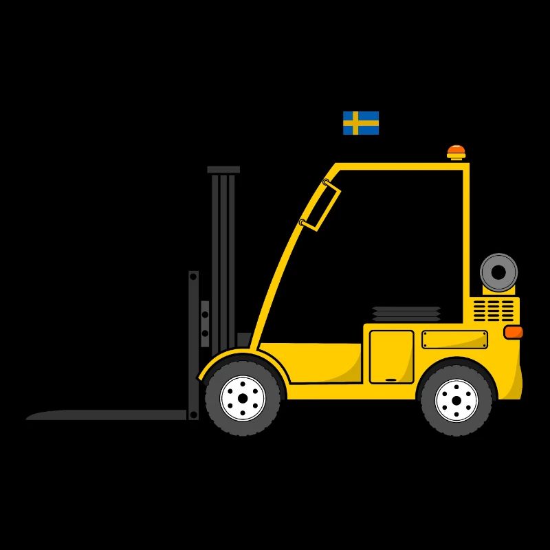 Chariot élévateur à fourche drapeau Suède
