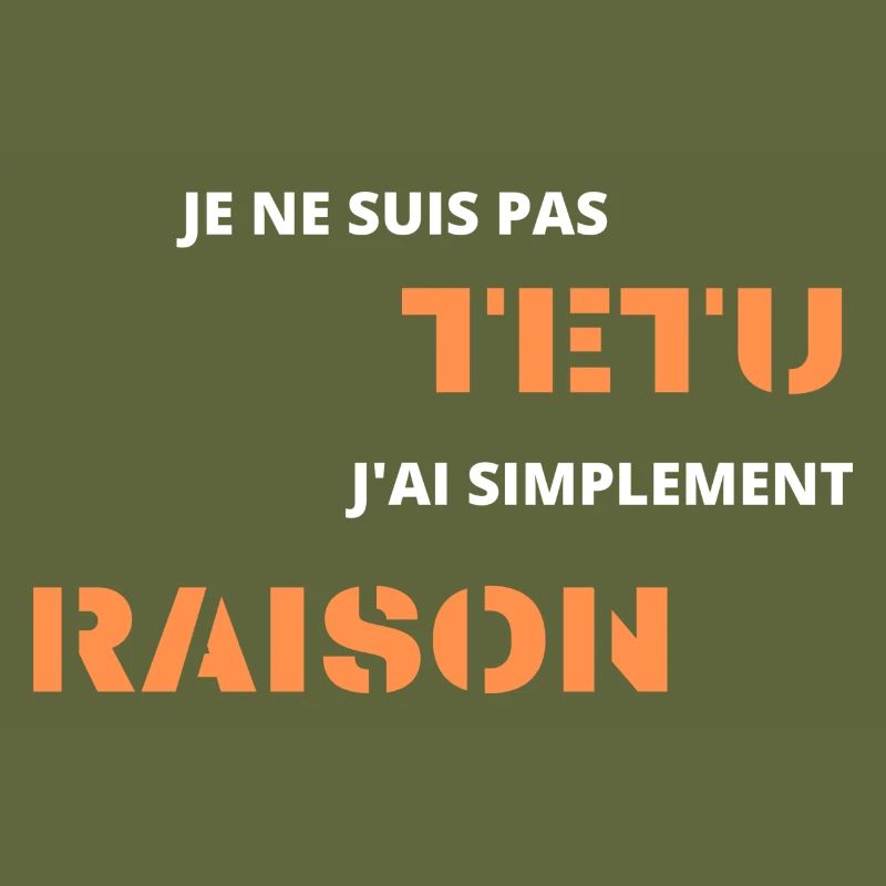 je ne suis pas têtu j'ai simplement raison