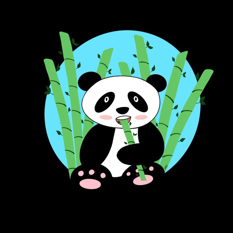 Panda und Bambus