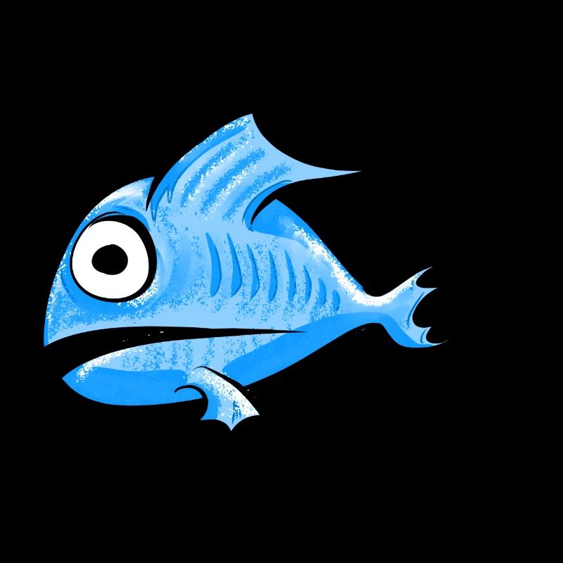 Fisch blau