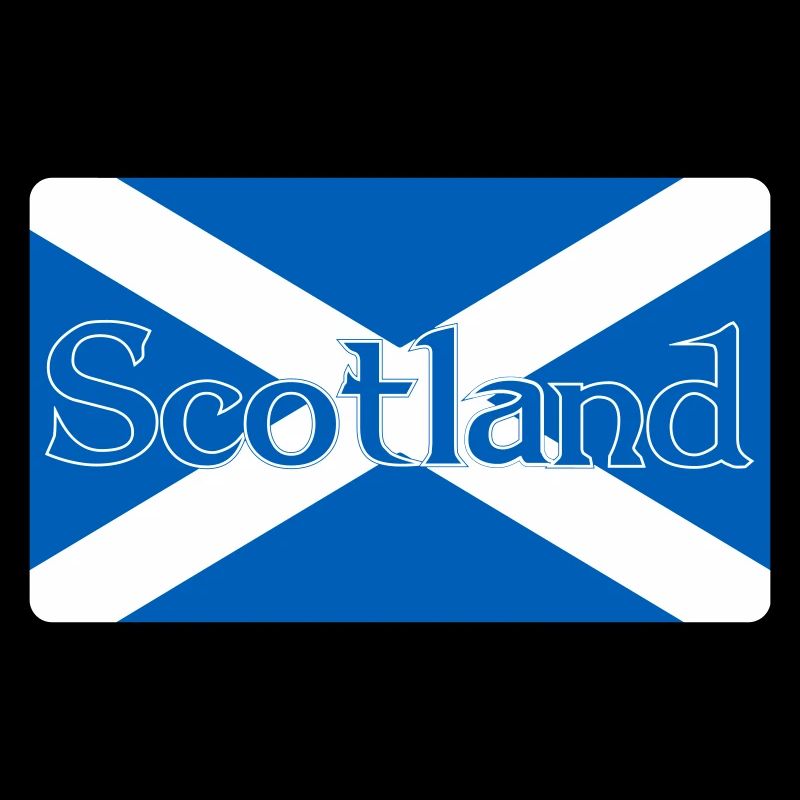 Scotland Flag with text on top