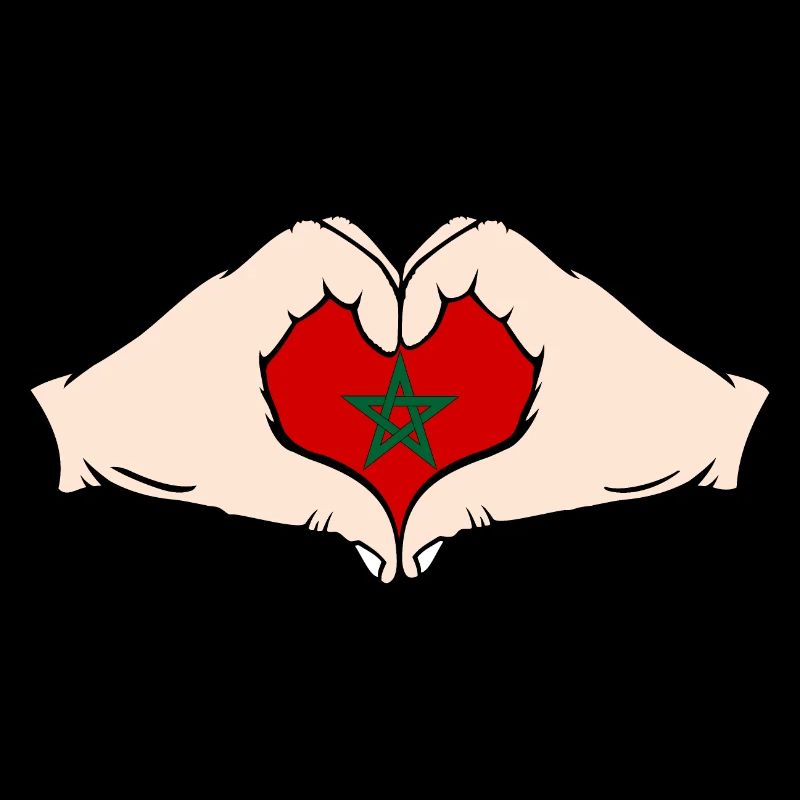 Morocco Heart Shape with Hands