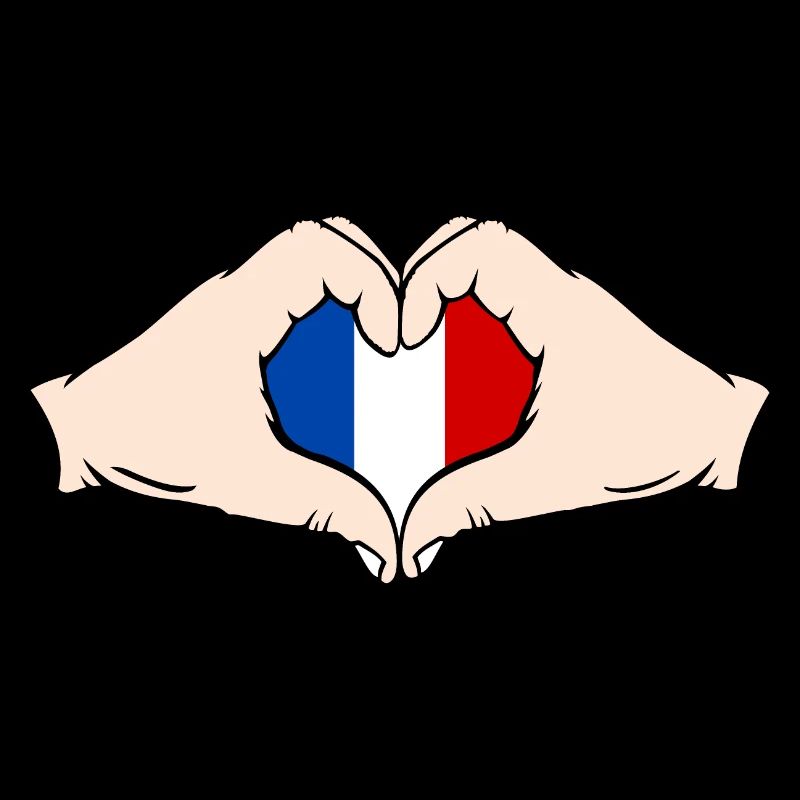 Frankreich Herzform mit Hände