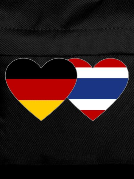 Germany Thailand Flag Heart