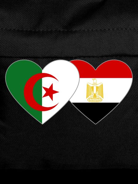 Algeria Egypt Flag Heart