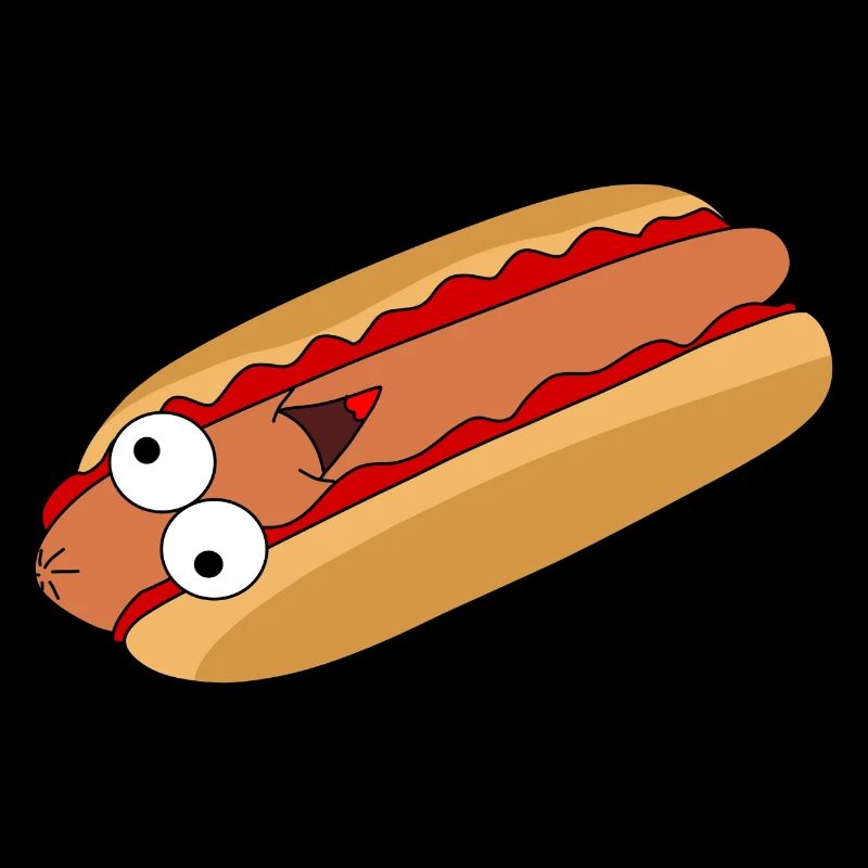 Hot-dog avec visage