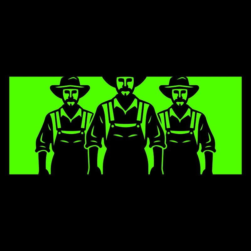 Landwirt Silhouette Farmer