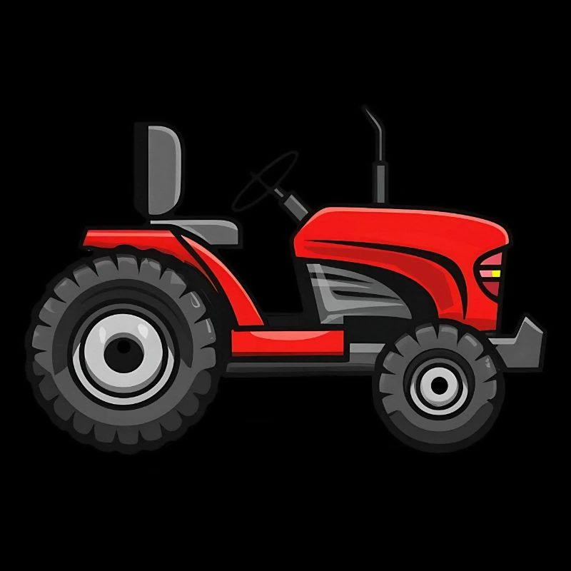 Red Lawn Tractor
