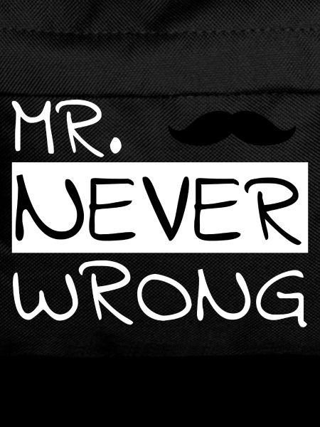 Partner design "Mr. Never Wrong"