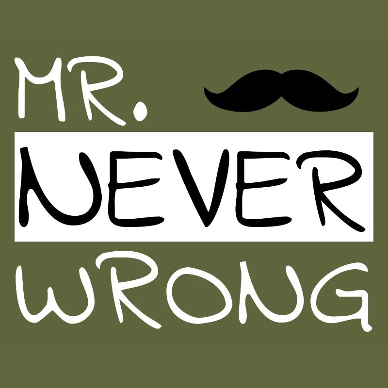Partnerdesign "Mr. Never Wrong"