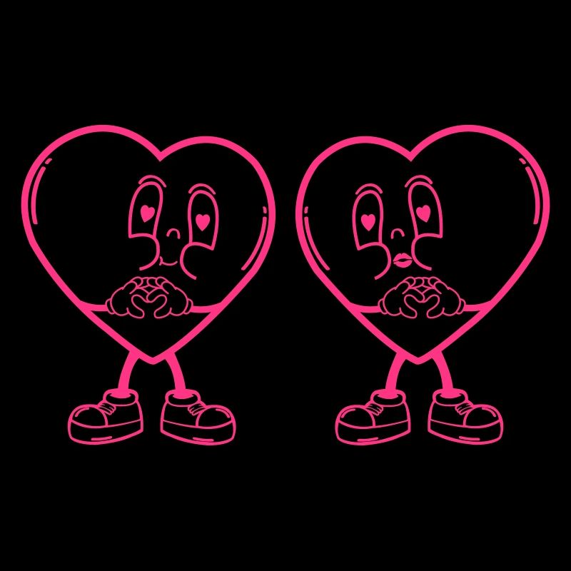 Amour des cœurs comiques