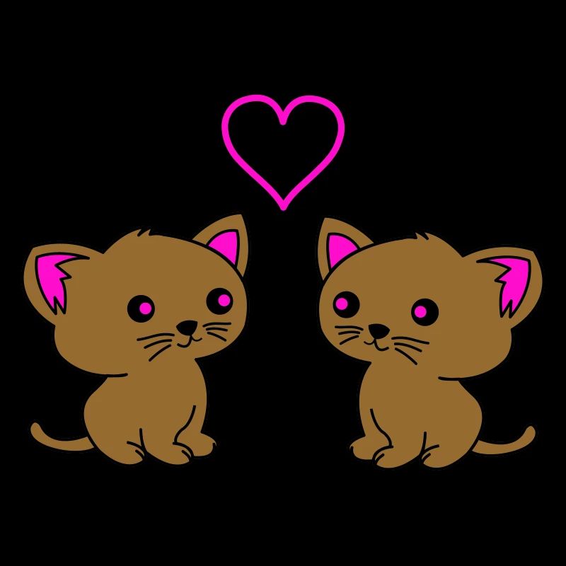 Les chats mignons adorent