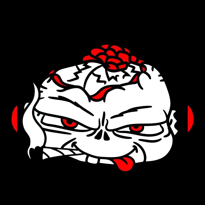 Cool DJ Zombie Undead Horror Halloween Party Head