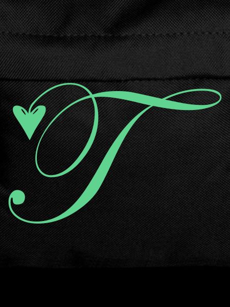 Monogram T Heart Vine