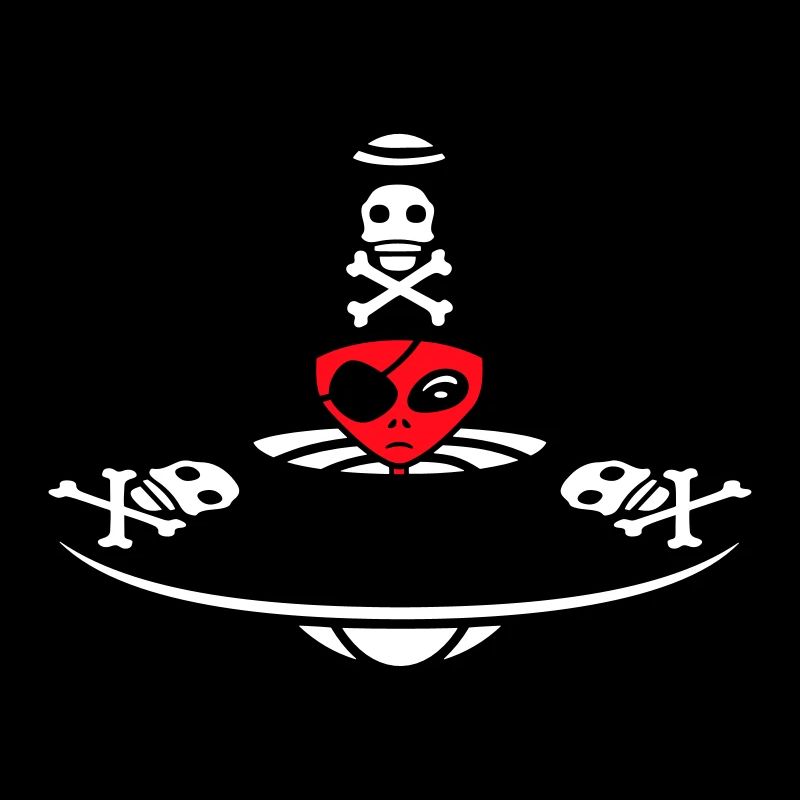Alien Pirate Ufo Capitaine Cap Drôle Alien