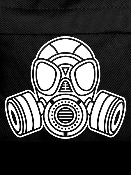 Gas Mask Silhouette: Military & Techno Look