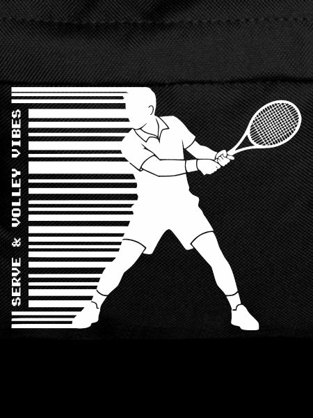 Tennis Silhouette Hoodie shirt barcode bright