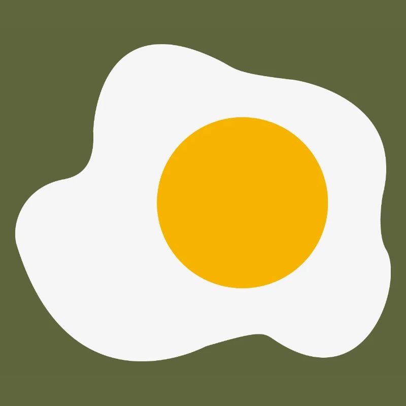 Fried Egg Breakfast Graphic Humor
