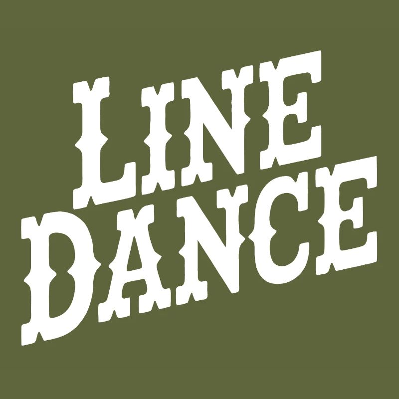 Line Dance Typography Style