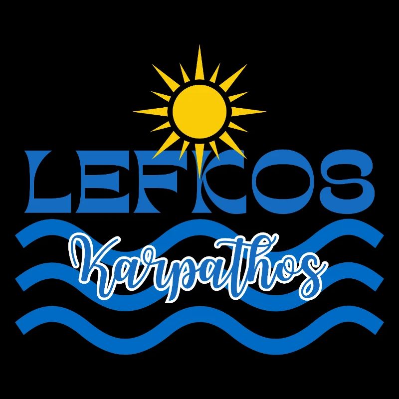 Lefkos Karpathos Sonnenwellen-Logo