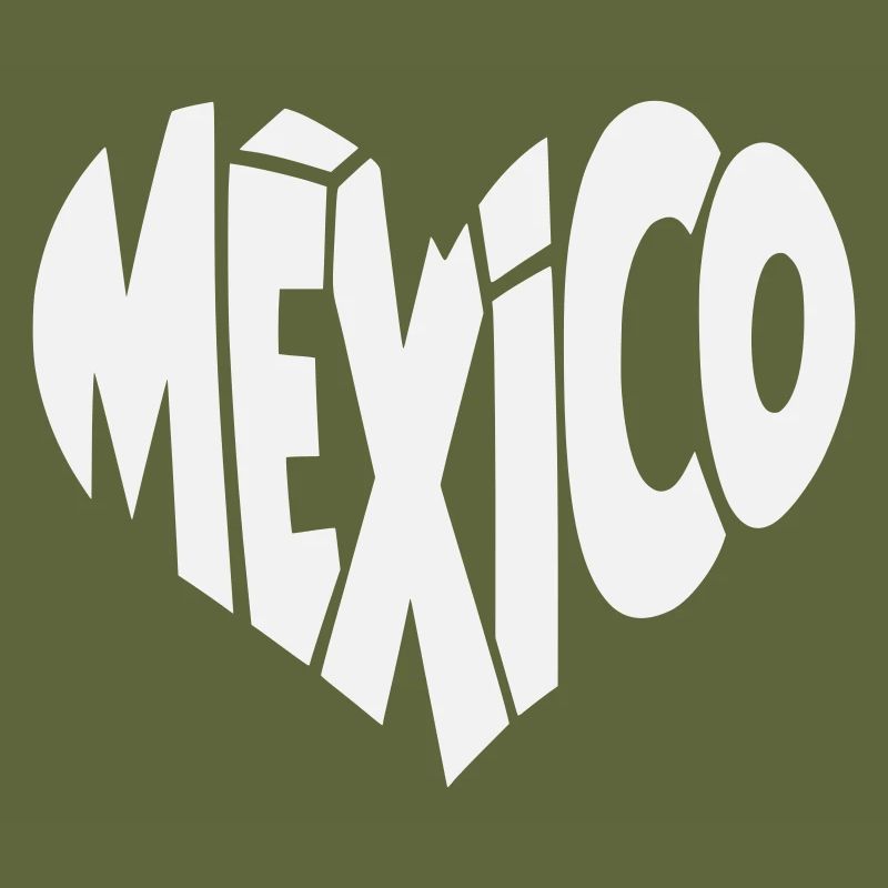 Mexico Lettering Heart