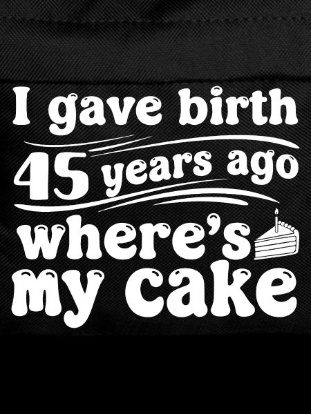 Birthday 45 years ago – cake?