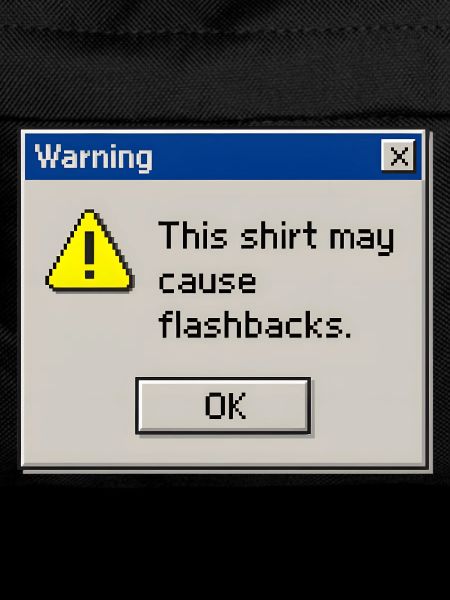 Retro-90er-Computerfehler-Pop-up-Flashback